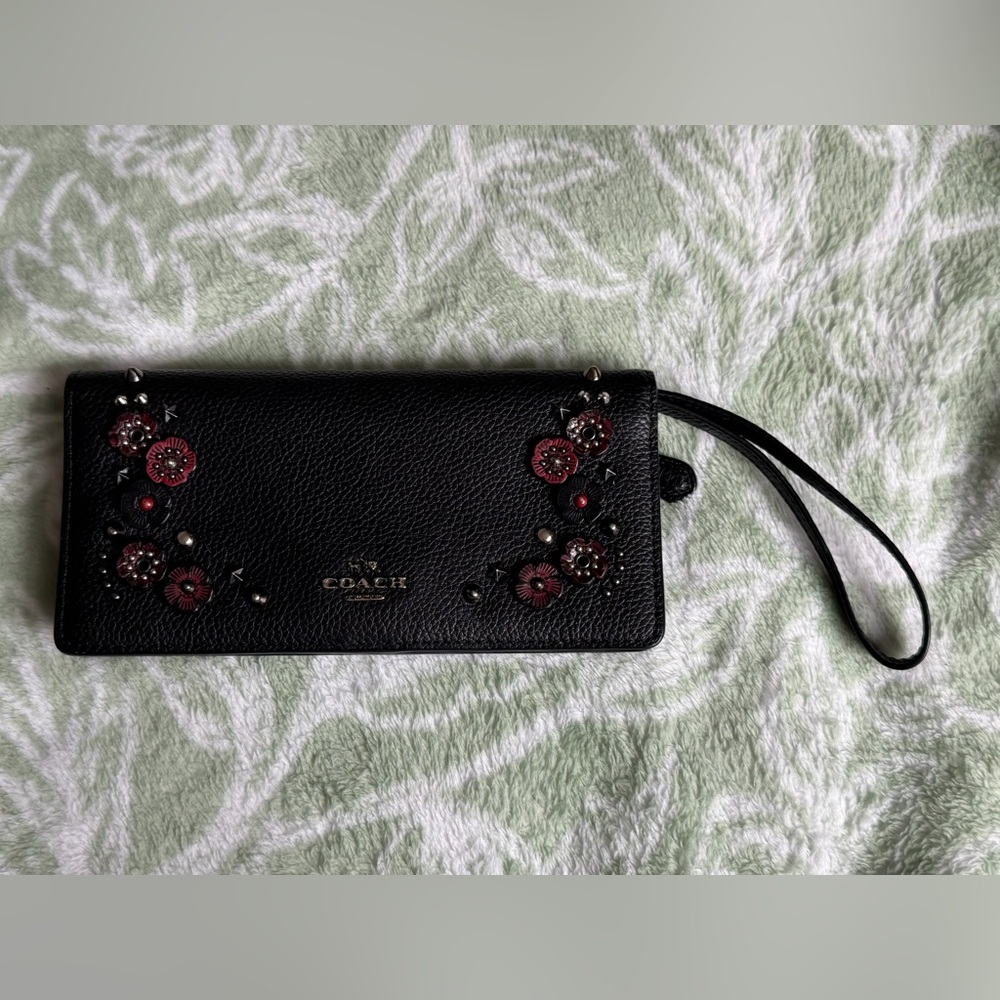 COACH  SLIM WALLET WITH TEA ROSE (COACH F21608)